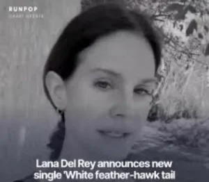 Lana Del Rey – White feather-hawk tail deer hunter